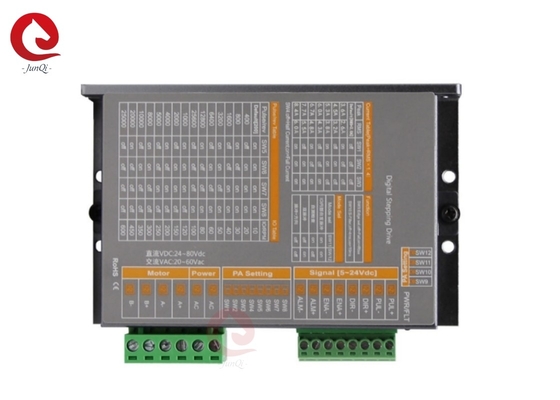 Junqi 24V~80VDC ρεύμα2.0A~8.4A ψηφιακή βουτιά βήματος για 4,68 σύρματος 2 φάσης βήμα κινητήρα