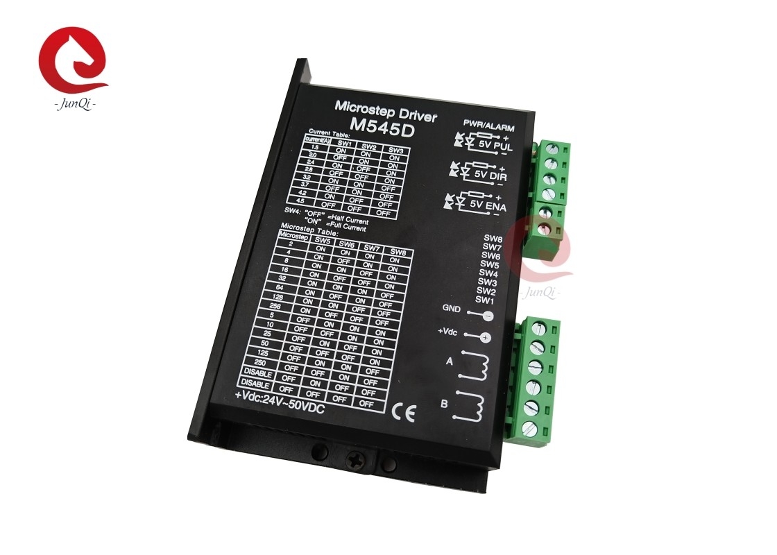 Junqi Nema23/34 Stepper Driver DM545D 4.5A 24~50VDC Για 2 φάσεις Stepper Motor Controller Μηχανή χαρακτικής CNC