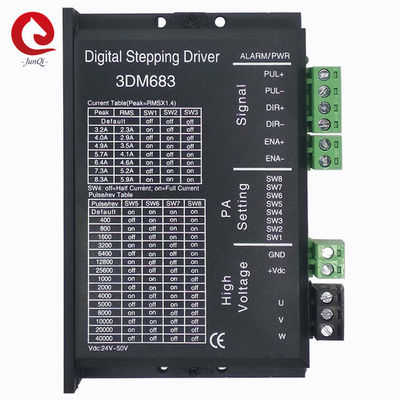 Ψηφιακός Stepper 3 φάσης οδηγός 3DM683 60VDC 8.3A μηχανών για τη χάραξη της τέμνουσας μηχανής NEMA23